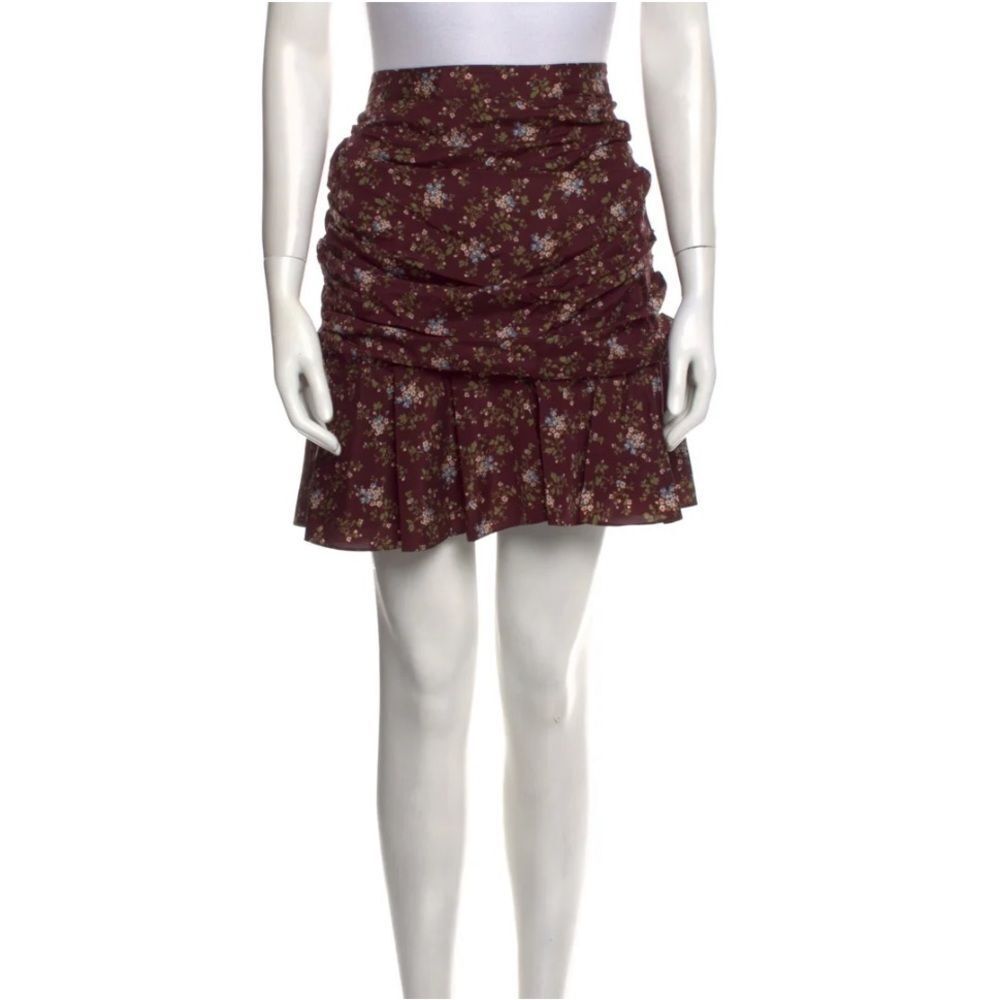 Veronica Beard Printed Silk Skirt